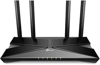 TP-Link Next-Gen Wi-Fi 6 AX3000 Mbps Gigabit Dual Band Smart Wireless Router, OneMesh Supported, Dual-Core CPU,HomeShield, Ideal for Gaming Xbox/PS4/Steam, Plug and Play (Archer AX53), Black