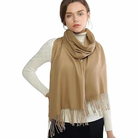 THE DDS STORE Women's Scarf Pashmina Shawls and Wraps for Evening Dresses Travel Office Winter Wedding for Evening Dresses Large Soft Warm Scarves