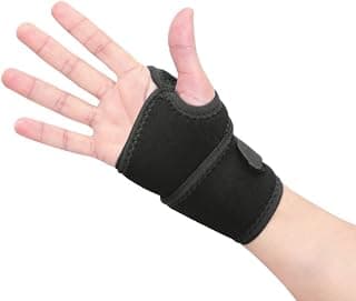 Dr.Ortho Wrist Brace With Thumb,Wrist Hand Brace For Men & Women, Wrist Support | Support for Pain Relief & Stabilization | Lightweight Wrist Support for Arthritis, Sprains Pack Of 1 (Black)