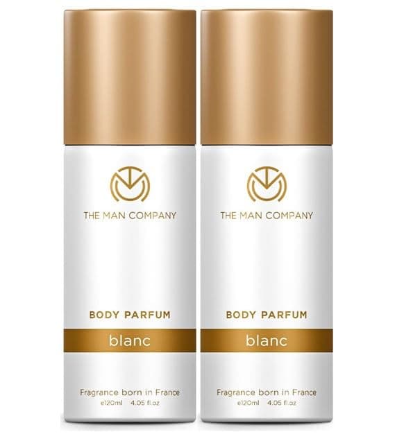 The Man Company Blanc No Gas Deodorant for Man | Long Lasting Fragrance | No Gas Deodorant Combo Set for Man | Luxury Premium Body Spray - 120ml * 2