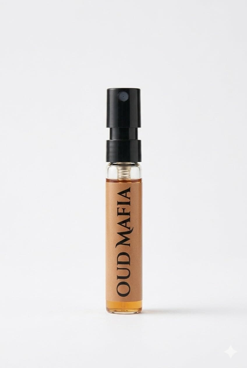 The Extra FEEL Oud Mafia Perfume Eau De Parfum Spray for Men | Long Lasting Oud Based Masculine Fragrance | Premium Black Edition | 2ML