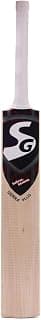SG Sierra Plus Kashmir Willow Cricket Bat, Short Handle, Black and Red Design