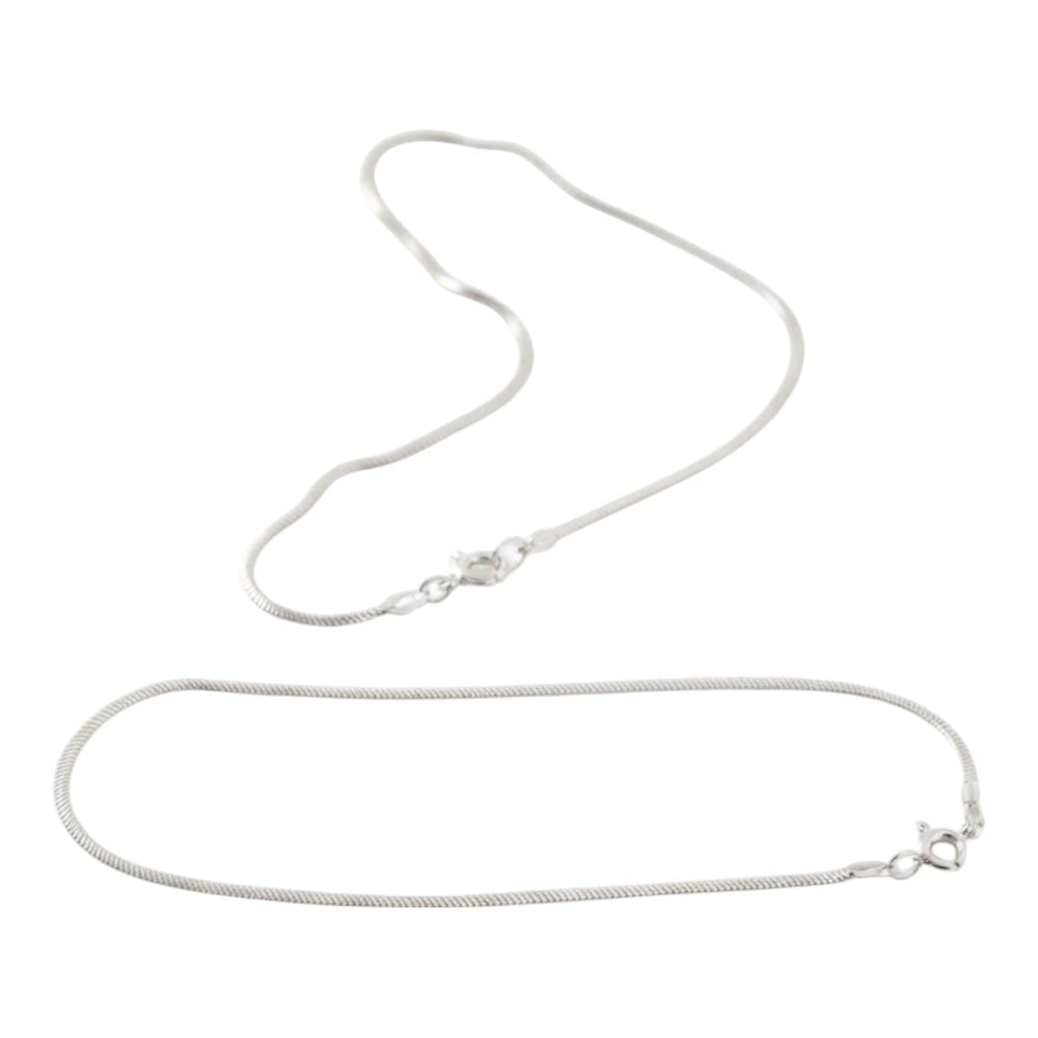 SILVYNOR 925 Pure Silver Snake Pattern Anklet/Payal | Chandi Ka Payal for Girls & Women | 925 Hallmarked Anklets | Certificate of Authenticity (5 gm) - 2 Piece