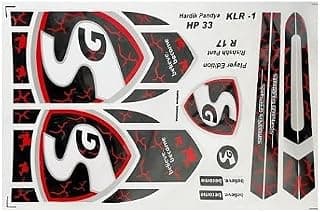 vicky sports RED HRD V-04 CRICKET BAT STICKER GLOSSY SHINE