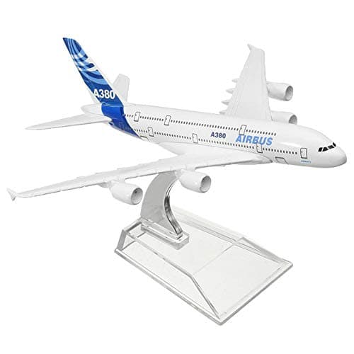 Sage Square 1:300 Airbus A380 Scale Metal Aircraft Model,white