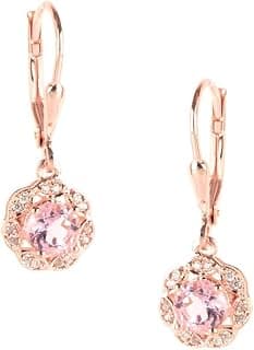 Shaya by CaratLane 925 Silver Cherry Blossom Hoop Earrings in Rose Gold Plated Gifts for Womens & Girls