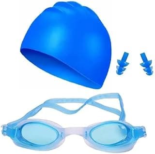 Protoner Swimming Set with Goggles, Cap and Ear Plugs