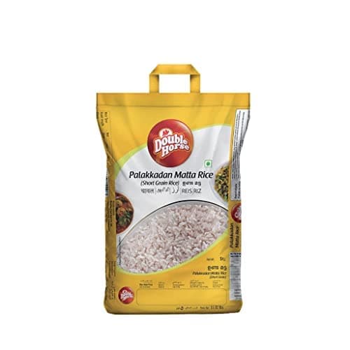 Double Horse Nutritious Bran Retained Matta Rice | Unda matta | 5 KG bag| Rose Matta | Red Rice|Kerala Matta | Kutthari |Fibre Rich|