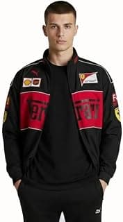Besick F1 Jacket/Motorsport Streetwear Full-Zip Bomber Biker Jacket For Men