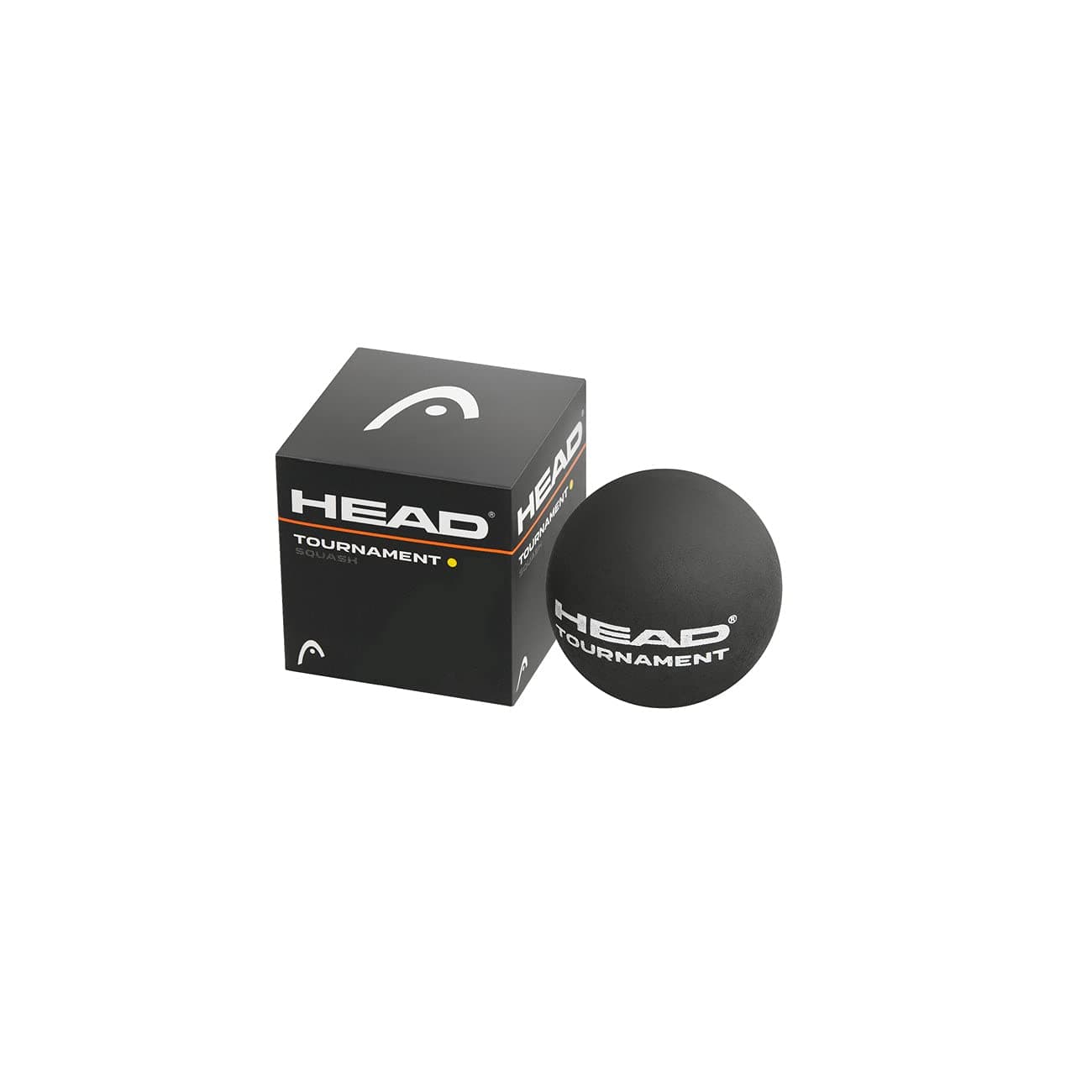 Head Tournament Single Dot Squash Ball (Black)