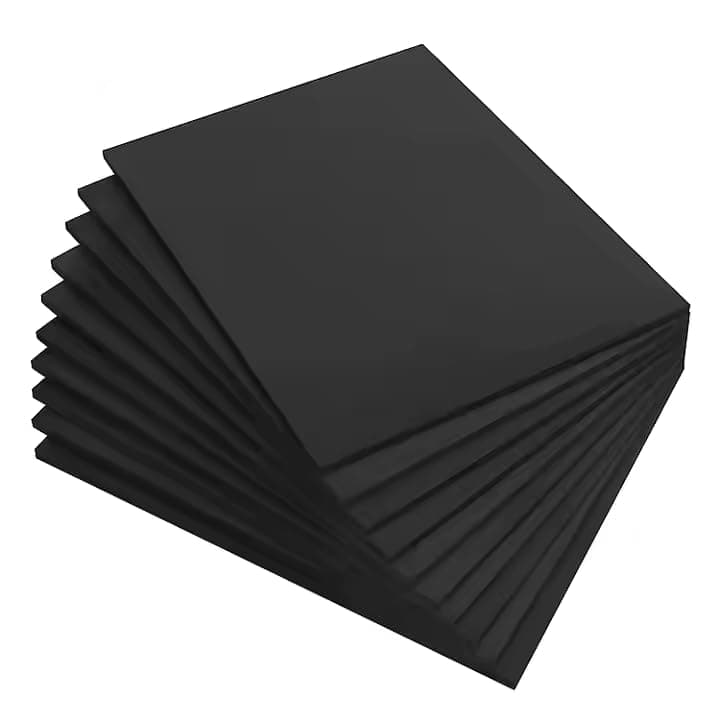 UREC-Conductive Foam, EVA Material, Black,300x300x10mm for Electronics Packaging and ESD Protection, Pack of 1 Pcs