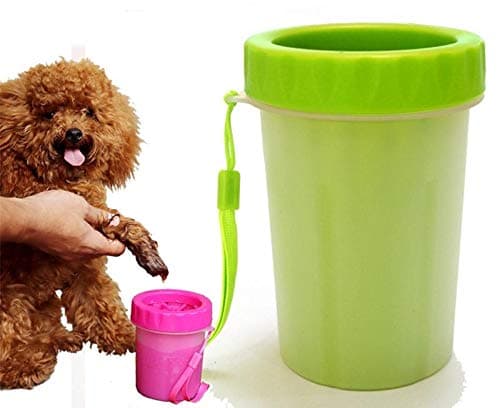 24x7 eMall Small Breeds Portable Durable Cleaning Cup with Silicone Bristles Pet Paw Cleaner, 1 Piece