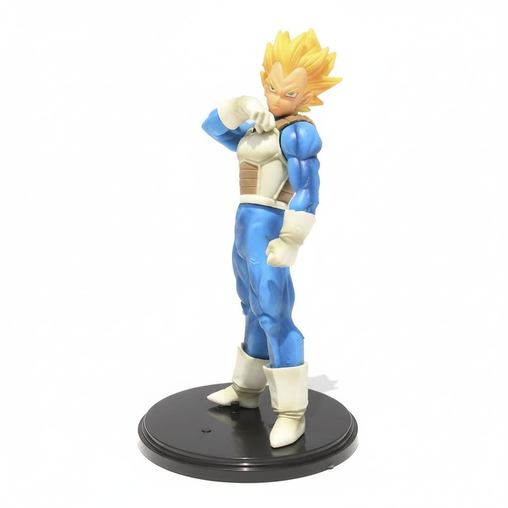 Offo Dragon Ball Z Vegeta Super Saiyan Action Figure 20cm, Premium PVC Anime Collectible for Home Decor, Office Desk & Study Table, Multicolour Gift for Kids & Fans