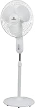 Havells Standard Gama NS 400mm Pedestal Fan| High-Speed Performance with Powerful Air Delivery| Energy Saving| 3-Blade Design & Adjustable Height | 2 Year Warranty | White