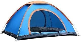 Picnic Hiking Camping Portable Waterproof Dome Tent for Waterproof with Bag (Multicolor) (2 Tent)