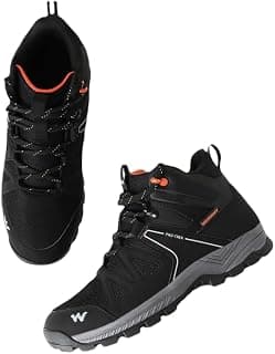 Wildcraft Water Repellent Trekking Shoes for Men | Hiking Shoes for Men for Outdoor | High Ankle Shoes | Anti Skid Boot | High Neck | EVA Insole | Black