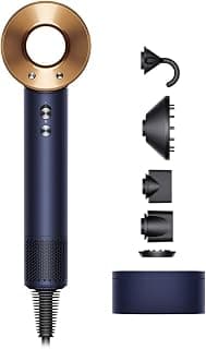 Dyson Supersonic™ Hair Dryer|Fast Drying|No Heat Damage|5 attachments|7 styling, 3 Speed & 3 Heat Settings|Travel Friendly|Unisex Usage|Intelligent Heat Control|2 Year Warranty (Prussian Blue)