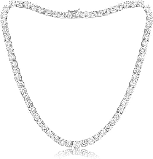 AMAAL Chain for Men Mc Stan Chain Cuban Link Women girls gents Miami Necklace for men Cubic Zirconia diamond chain Sterling silver chain for men Chains Long Stainless Steel Hip hop Stylish Rapper A473