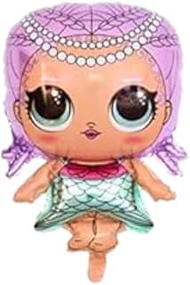 Set of 2 lol surprise foil balloons for decoration, cartoon princess doll theme foil balloons, lol doll balloon garland, Balloons for Girls Party