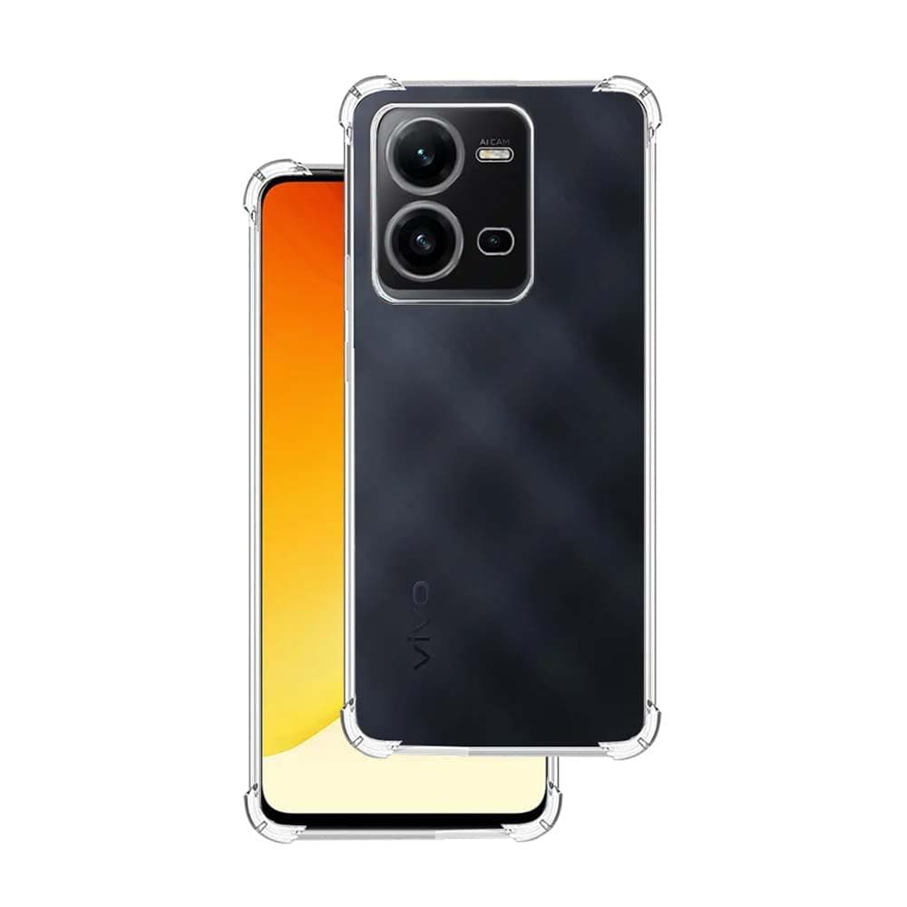 7SEVEN® Back Cover for VIVO V25 | V25E | X80 Lite 5G Transparent Mobile Back Case Shock Proof Design Camera Edges Protection Crystal Clear Phone Case Silicon Soft TPU and Flexible Bumper Phone Cover