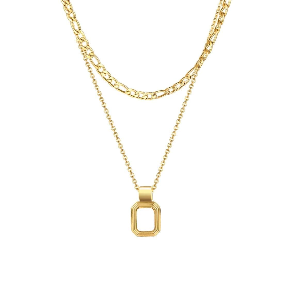 Aaishwarya 18K Gold Plated Shell Layered Neckchain | Waterproof and Anti-Tarnish|Gift for Women and Girls