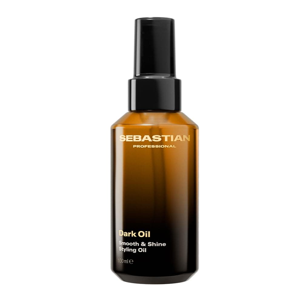 Sebastian Professional Dark Oil Smooth and Shine Styling Oil | Frizz Control, Smoothness Up to 48Hrs | Lightweight Hair Styling Treatment for Silky, Shiny Hair | 100 ml