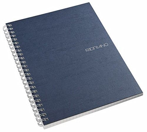 Fabriano Ecoqua A5 Sprial Bound Lined Notebook Blue