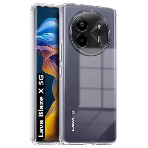Amazon Brand - Solimo for Lava Blaze X 5G Premium Transparent Soft Silicon Crystal Clear Back Cover [Transparent]