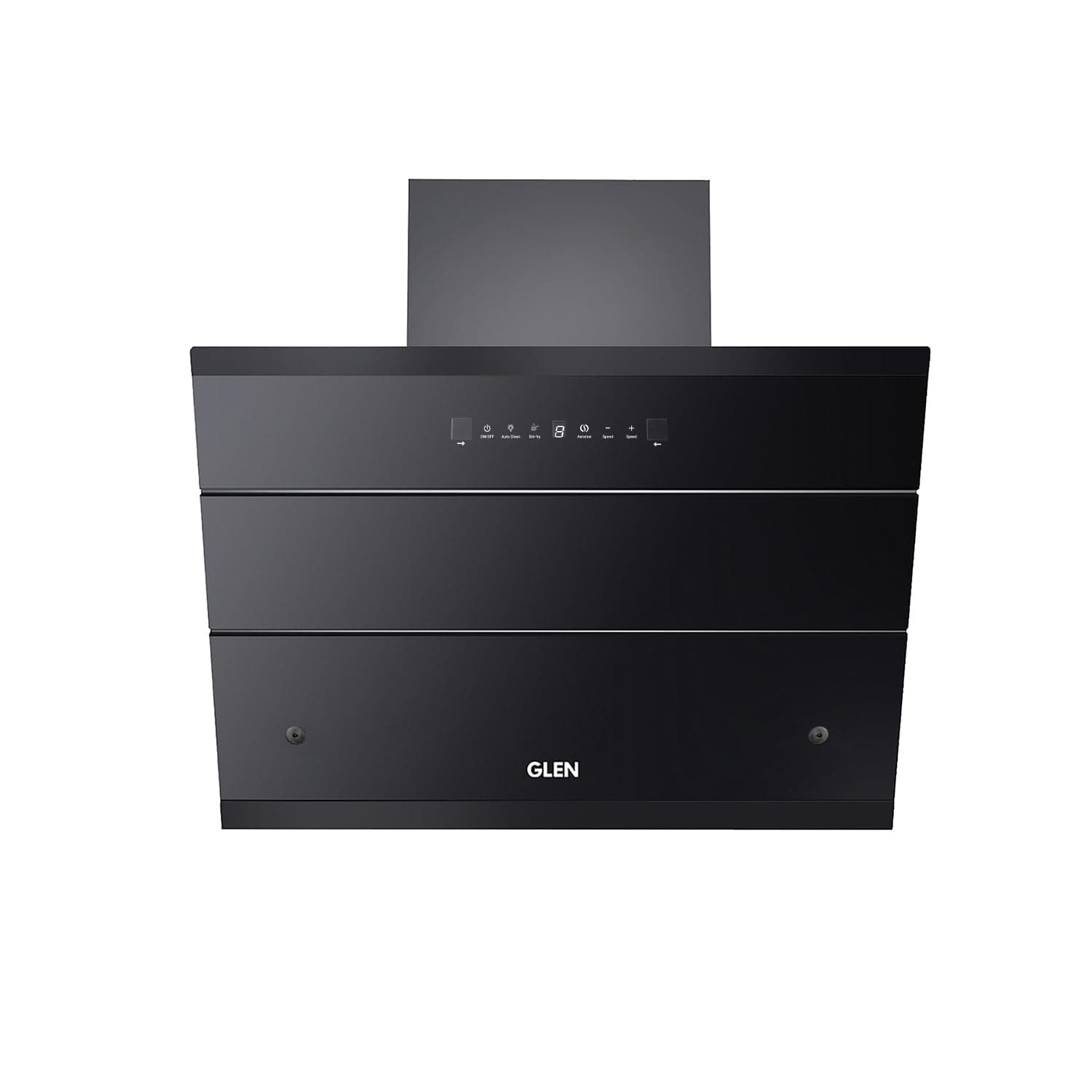 Glen 75 cm 1500 m³/hr Filterless Thermal Autoclean Kitchen Chimney, Slant |(Hood ZOLA HSR 75, Heat Sensor| Aeration technology|Auto On/Off| Touch & Gesture Control,Black)