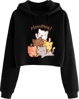 BELTLY Cute Crop Hoodie cat Women Sweatshirt Causal Stylish Latest Black Pink Lavender White Girl 499 599 Under