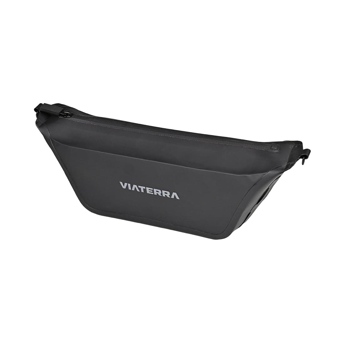 ViaTerra Waterproof Handlebar Bag 2L – Universal Motorcycle Handlebar Pouch | Front/Crash Bar Storage Bag for Adventure Riding