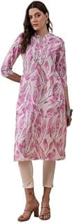 Bee M Pee Designer Floral Regular Cotton Kurta Woman | Long Office wear Kurti Set for Women