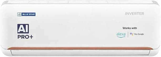 Blue Star 1.5 Ton 5 Star, Wi-Fi Smart Inverter Split AC (Copper, Convertible 5 in 1 Cooling, AI Pro, PM2.5 Filter, 4 Way Swing, ID518QNURS, 2025 Model, White)