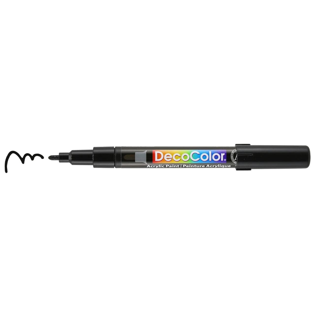 like it Color Fine Tip Acrylic Paint Marker Single 1-2mm (Black)