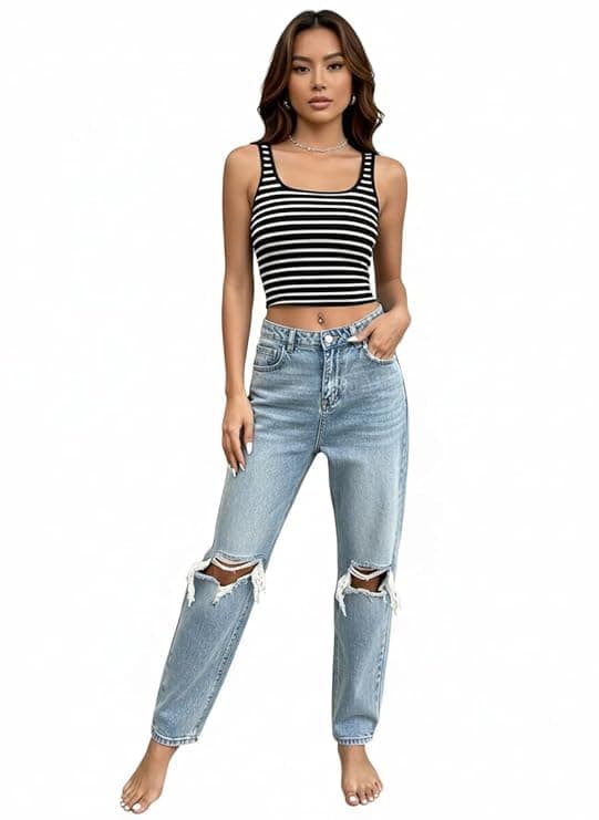 Women Sleeveless Tank Top with Inner Lining | Slim Fit Basic Casual Top|Women Stretchable Tank Top with Lining | Body Fit Casual Top