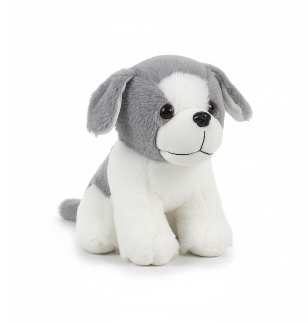 SHREEJI GIFT Fibre Filled Stuffed Soft Animal Cute Dog Toy for Kids of Plush Hugging Soft Toy for Baby boy Girl Birthday Gift (22 cm)