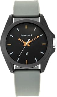 Fastrack Tees Analog Grey Dial Unisex-Adult Watch-68011PP08