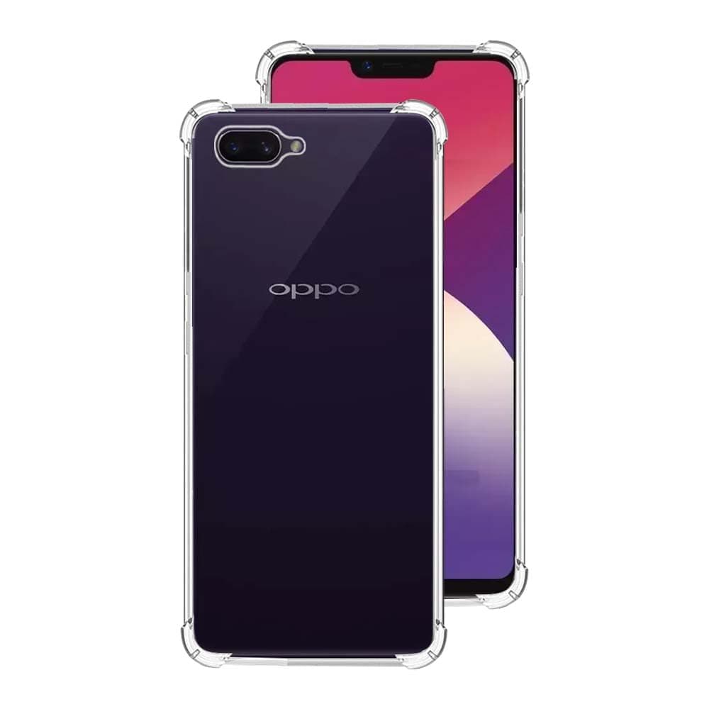 7SEVEN® Back Cover for Oppo A3S | Oppo A5 Transparent Mobile Back Case Shock Proof Design Camera Edges Protection Crystal Clear Phone Case Silicon Soft TPU and Flexible Bumper Phone Cover