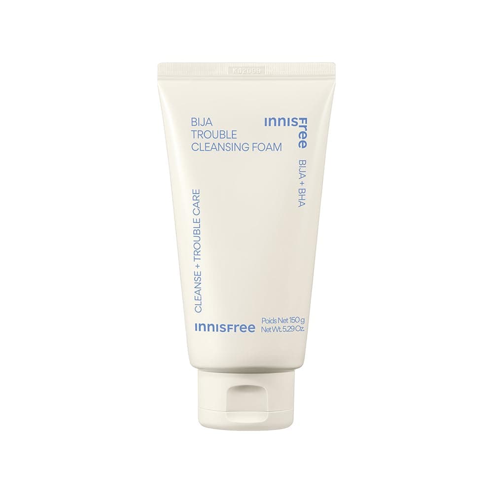 Innisfree Bija Foaming Cleanser with Salicylic Acid | Korean Face Wash for Oily Acne Prone Skin | Non Drying, Hydrating and Deep Cleansing | Glowing Skin | All Skin types |For Men and Woman
