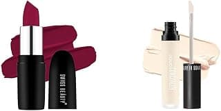 SWISS BEAUTY Pure Matte Creamy Lipstick Shade- Raspberry, 3.8gm| Liquid Light Weight Concealer With Full Coverage |Easily Blendable Concealer For Face Makeup With Matte Finish | Shade- Porcelain, 6g