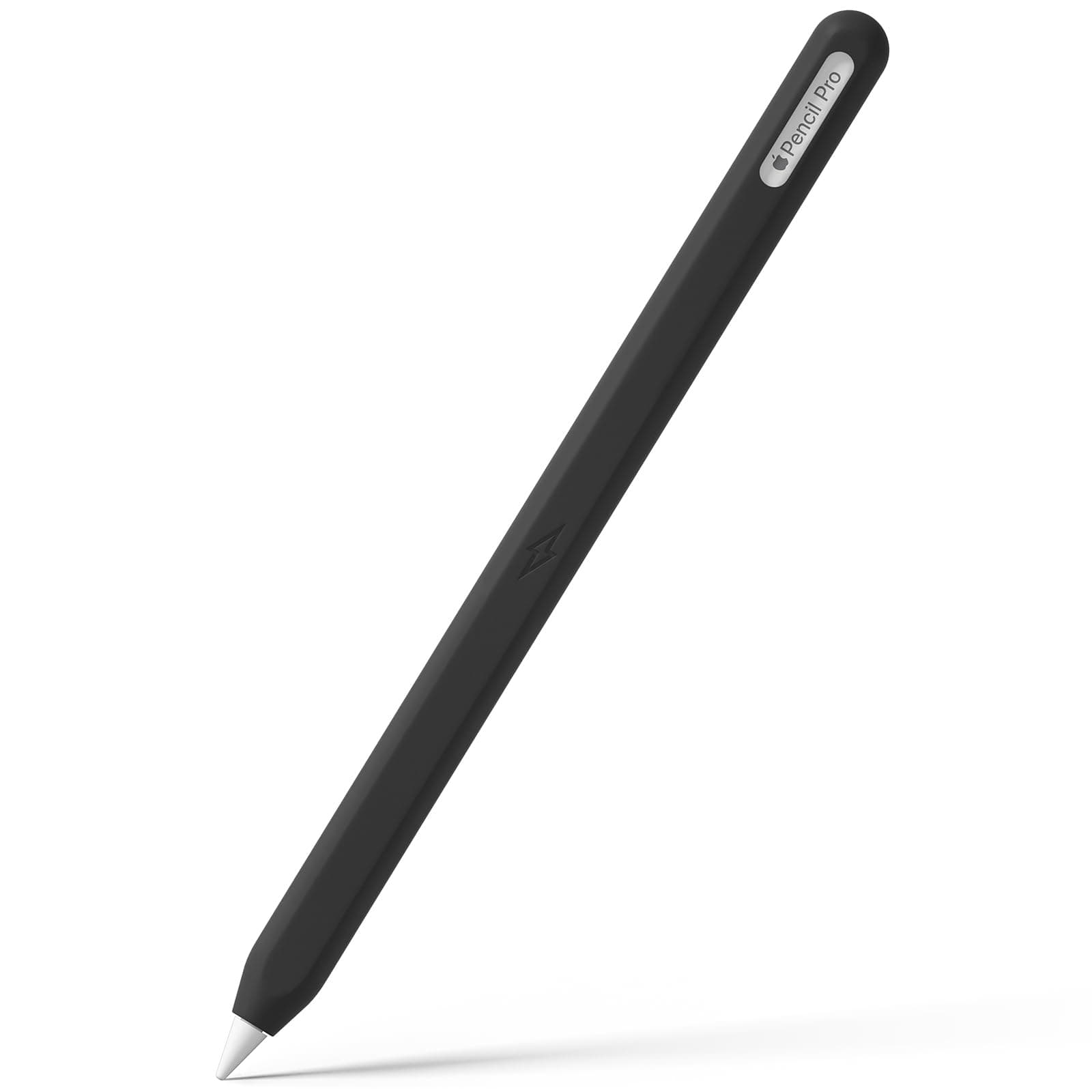 Oboe Silicone Pencil Case Skin Cover Compatible with Apple Pencil 2nd Gen/Apple Pencil Pro for iPad Pro 11/12.9 inch Pencil Case (Black) [Stylus Pencil is NOT Included]
