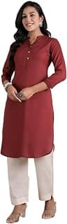 Armiya Rayon Solid Straight Kurta/Kurti for Women & Girls
