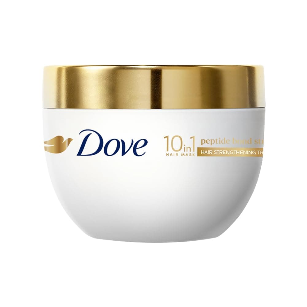 Dove 10in1 Peptide Bond Strength Hair Treatment Mask 120 ml |For Extremely Damaged Hair | with PROTEIN PEPTIDES beads| Reoncstructs bonds to repair heat, colour, chemical damage