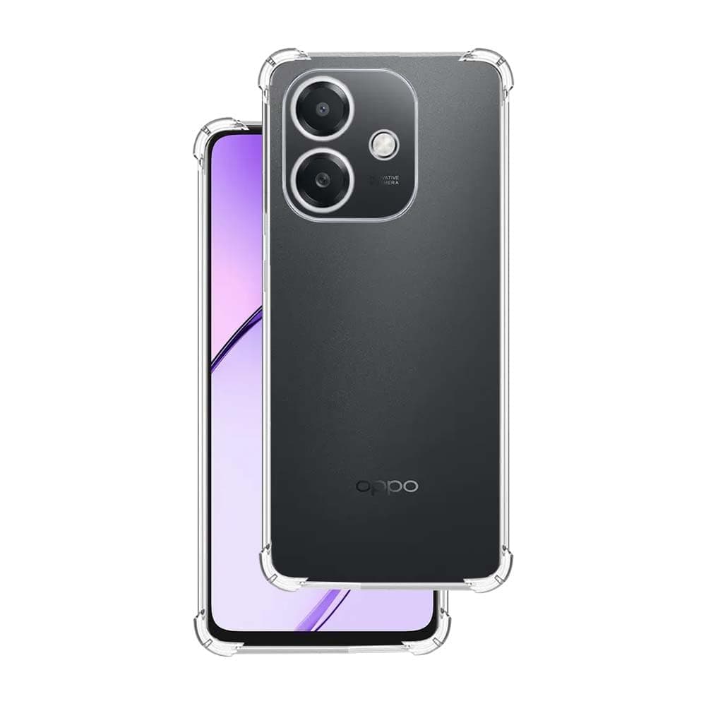 7SEVEN® Back Cover for Oppo A3 | Oppo A3X Transparent Mobile Back Case Shock Proof Design Camera Edges Protection Crystal Clear Phone Case Silicon Soft TPU and Flexible Bumper Phone Cover