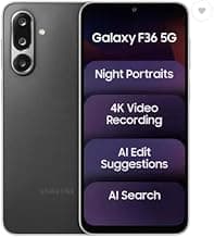 Samsung Galaxy F36 5G, Black (6GB, 128GB)
