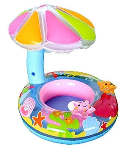 Ellozia® Inflatable Swimming Rings for Kids Baby Water Float Toddler Swimming Ring | Multi Color