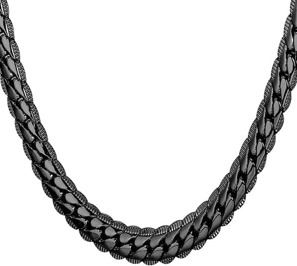 Amaal chain for men necklace for men Black chains neck chain for Gents Necklace for boys mens Stainless steel stylish long chains Locket Pendant Birthday gift chain fashion A437