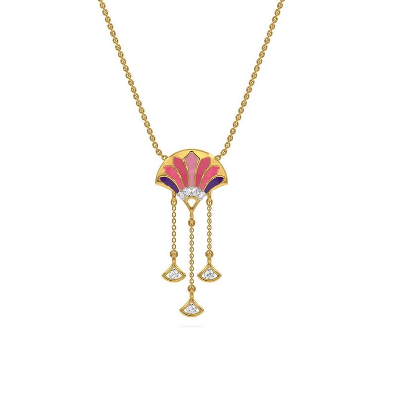 KISNA 14K|18K Floraeya Pure Gold & Real Diamond Charm Pendant for Women