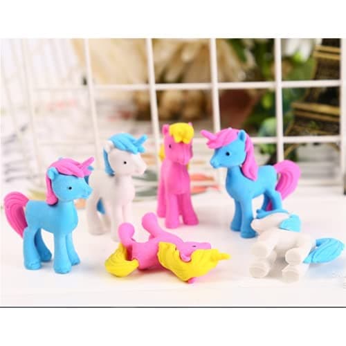 TERA 13 Unicorn Eraser Set (10 Pcs) for Girls Non Toxic Return Gifts for Kids for School