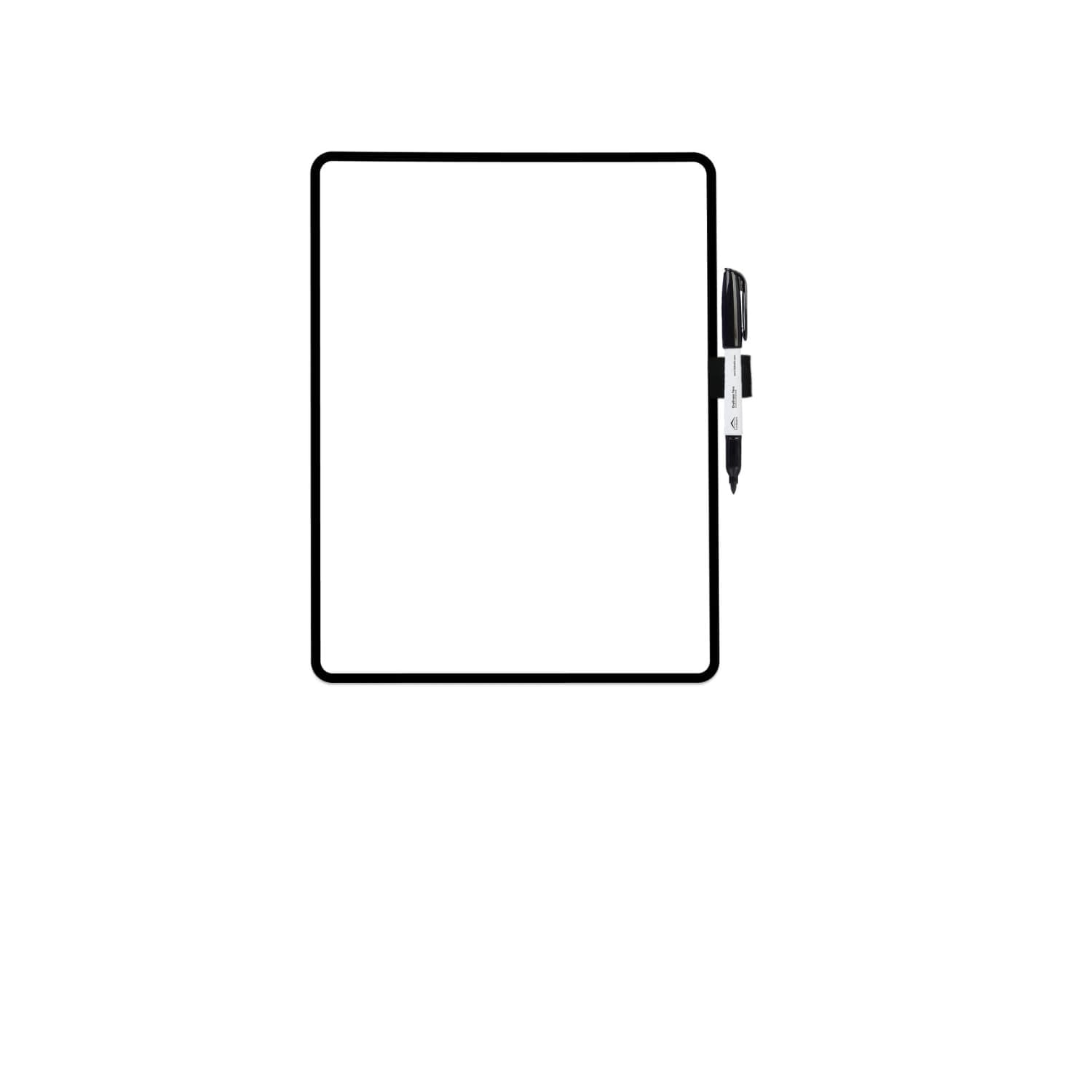 Lifekrafts Double-Sided Mini Whiteboards with Black Frame(9x12 inches), Pack of 1 |Includes 1 Mini Whiteboard & 1 Marker Pen |Interactive Learning Whiteboards for Kids, Students, and Teachers.